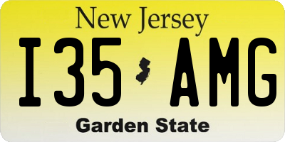 NJ license plate I35AMG