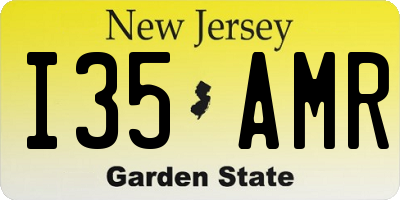 NJ license plate I35AMR