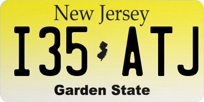 NJ license plate I35ATJ