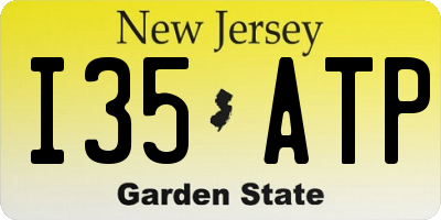 NJ license plate I35ATP