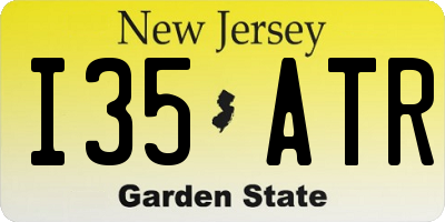 NJ license plate I35ATR
