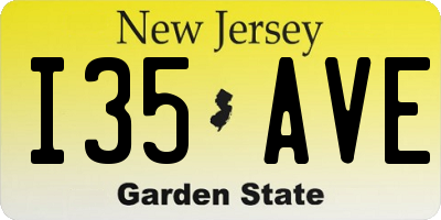 NJ license plate I35AVE