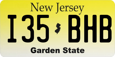 NJ license plate I35BHB