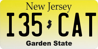 NJ license plate I35CAT