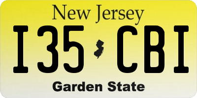 NJ license plate I35CBI
