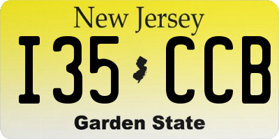 NJ license plate I35CCB