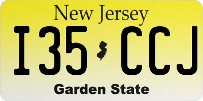 NJ license plate I35CCJ