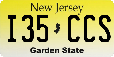 NJ license plate I35CCS
