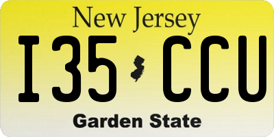 NJ license plate I35CCU