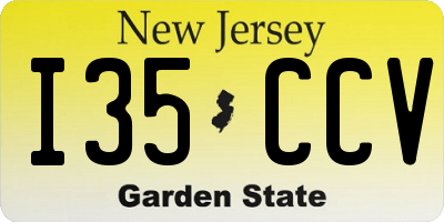 NJ license plate I35CCV