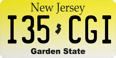 NJ license plate I35CGI