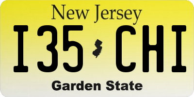 NJ license plate I35CHI