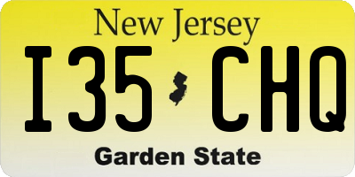 NJ license plate I35CHQ