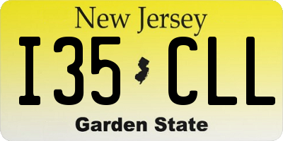 NJ license plate I35CLL