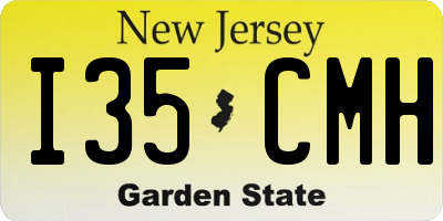 NJ license plate I35CMH