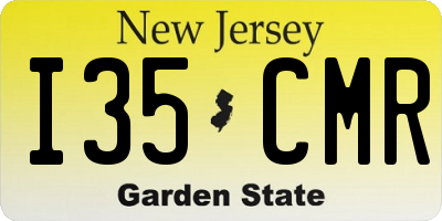 NJ license plate I35CMR