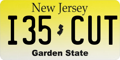 NJ license plate I35CUT