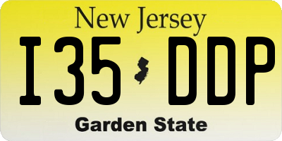 NJ license plate I35DDP