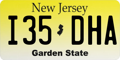 NJ license plate I35DHA