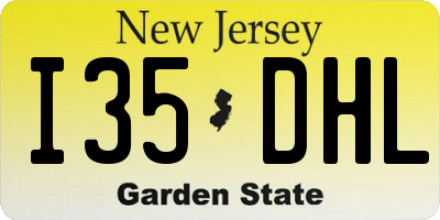 NJ license plate I35DHL