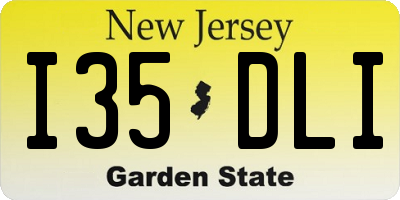 NJ license plate I35DLI