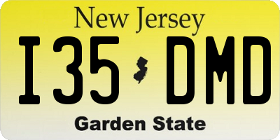 NJ license plate I35DMD