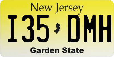 NJ license plate I35DMH