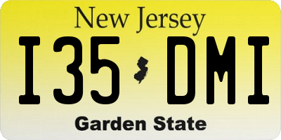 NJ license plate I35DMI