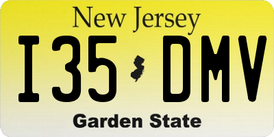 NJ license plate I35DMV
