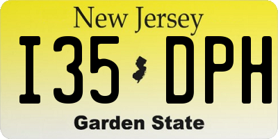 NJ license plate I35DPH