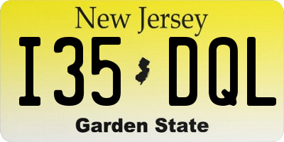 NJ license plate I35DQL