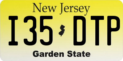 NJ license plate I35DTP