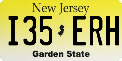 NJ license plate I35ERH