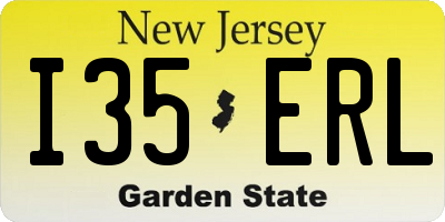 NJ license plate I35ERL