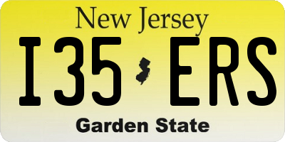 NJ license plate I35ERS