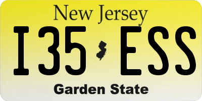 NJ license plate I35ESS