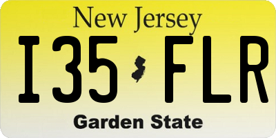 NJ license plate I35FLR