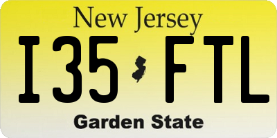 NJ license plate I35FTL