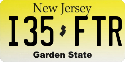 NJ license plate I35FTR