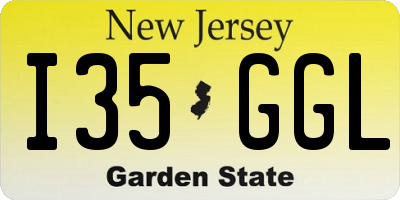 NJ license plate I35GGL