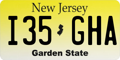 NJ license plate I35GHA