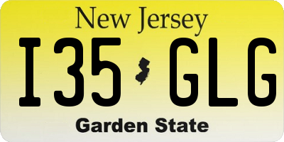 NJ license plate I35GLG