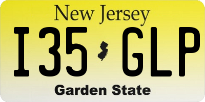 NJ license plate I35GLP