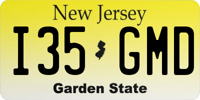 NJ license plate I35GMD