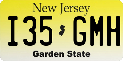 NJ license plate I35GMH