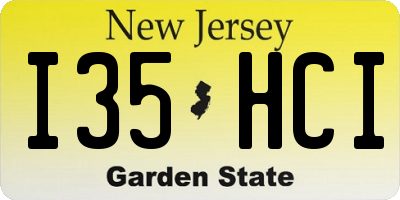 NJ license plate I35HCI