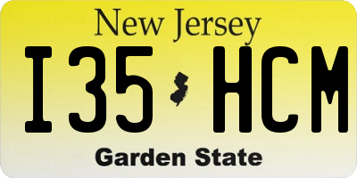 NJ license plate I35HCM