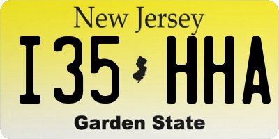 NJ license plate I35HHA