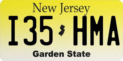 NJ license plate I35HMA
