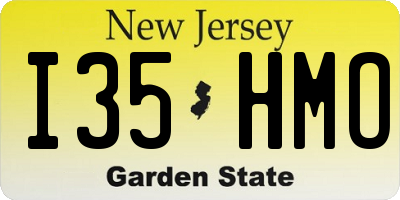 NJ license plate I35HMO